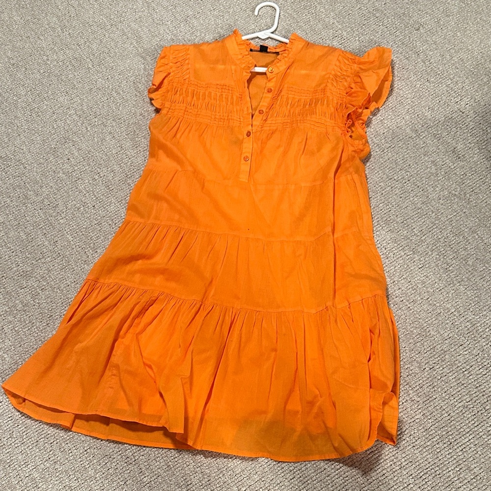 Boston Proper Vibrant Orange Blouse